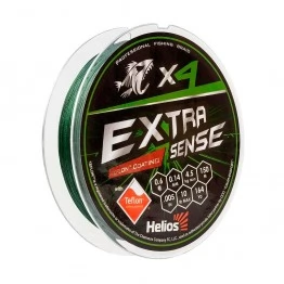 Леска плетёная Helios Extrasense X4 150м (зеленый)