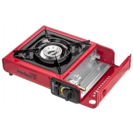 Плита газовая портативная в кейсе с переходником Helios (HS-BDZ-168C)