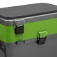 Ящик рыболовный зимний Helios 19 л (серый/салатовый)