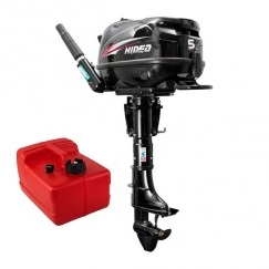 Лодочный мотор 4-тактный бензиновый Hidea HDF5 Pro (мощность 6 лс) (выносной бак 12 л)