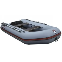 Надувная 2-х местная ПВХ лодка Hunter 290 Л (серая)