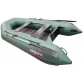 Надувная 2-х местная ПВХ лодка Hunter 290 Л (зеленая)