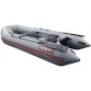 Надувная 2-х местная ПВХ лодка Hunter 290 ЛК (серая)