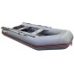 Надувная 2-х местная ПВХ лодка Hunter 290 ЛК (серая)