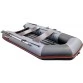 Надувная 2-х местная ПВХ лодка Hunter 290 ЛКА (НДНД, серая)