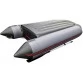 Надувная 2-х местная ПВХ лодка Hunter 290 ЛКА (НДНД, серая)