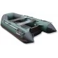 Надувная 2-х местная ПВХ лодка Hunter 290 ЛКА (НДНД, зеленая)