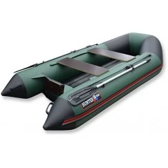 Надувная 2-х местная ПВХ лодка Hunter 290 ЛКА (НДНД, зеленая)