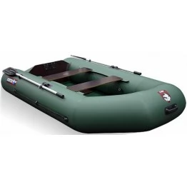 Надувная 2-х местная ПВХ лодка Hunter 290 P (зеленая)