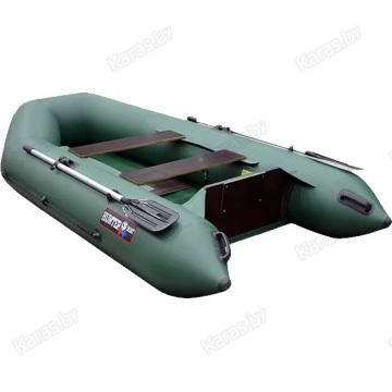 Надувная 2-х местная ПВХ лодка Hunter 290 P (зеленая)