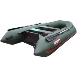 Надувная 3-х местная ПВХ лодка Hunter 320 ЛК (зеленая)