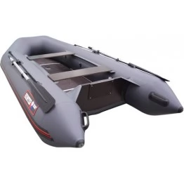 Надувная 3-х местная ПВХ лодка Hunter 320 ЛК (серая)