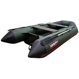 Надувная 3-х местная ПВХ лодка Hunter 320 ЛКА (НДНД, зеленая)