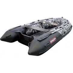 Надувная 4-х местная ПВХ лодка Hunter 350 ПРО (НДНД, камуфляж)