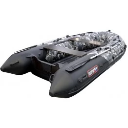 Надувная 4-х местная ПВХ лодка Hunter 350 ПРО (НДНД, камуфляж)