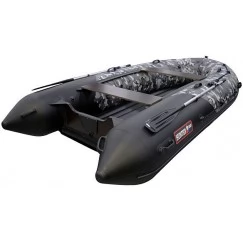Надувная 5-местная ПВХ лодка Hunter 380 ПРО (НДНД, камуфляж)