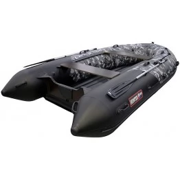 Надувная 5-местная ПВХ лодка Hunter 380 ПРО (НДНД, камуфляж)