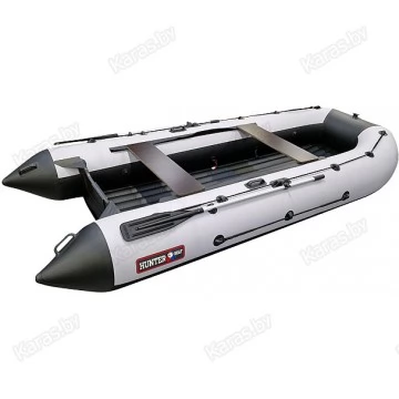 Надувная 3-х местная ПВХ лодка Hunter 385 А Лайт (НДНД)