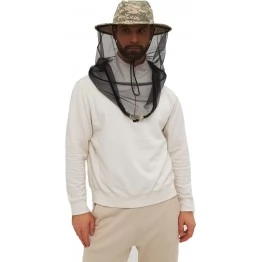 Панама-накомарник Huntsman Антигнус с кольцом. Цвет Светлый пиксель