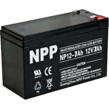 Аккумулятор свинцово-кислотный NPP NP12-7Ah 12V, 7Ah