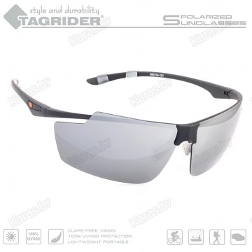 Очки поляризационные Tagrider N04-27 GRAY MIRROR в чехле