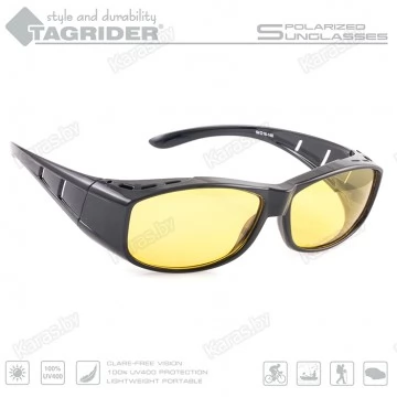 Очки поляризационные Tagrider N06-3 YELLOW в чехле