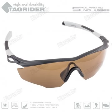 Очки поляризационные Tagrider N10-1 BROWN в чехле