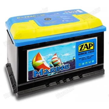 Аккумулятор лодочный тяговый ZAP Marine 75Ah