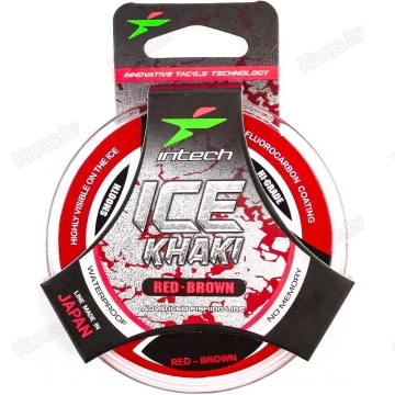 Леска монофильная Intech Ice Khaki Red-Brown 30 м