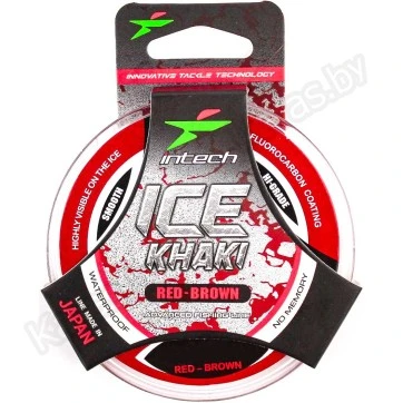 Леска монофильная Intech Ice Khaki Red-Brown 30 м