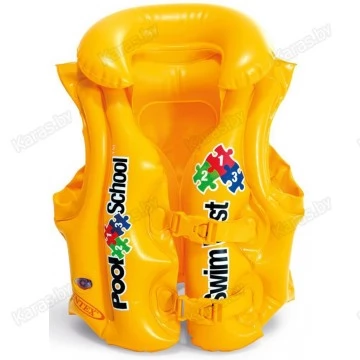 Жилет спасательный детский Intex Pool School 50x47 см (3-6 лет)