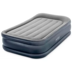 Надувная кровать INTEX 64132 Delux Pillow c подголовником 191 х 99 х 42 (насос 220В)
