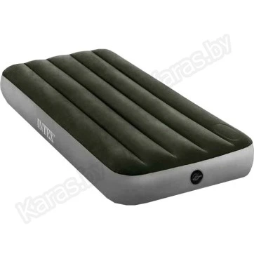 Надувной матрас Intex Downy 191x76x25см со встроенным насосом (64760)