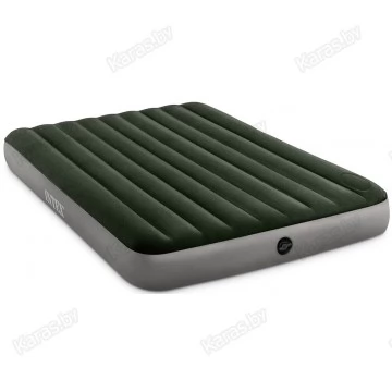 Надувной матрас Intex Queen Dura-Beam Downy 203x152x25см со встроенным насосом (64763)