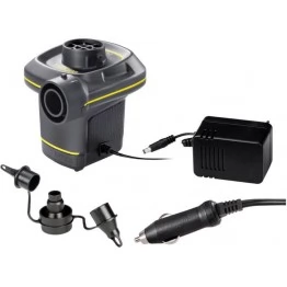 Насос электрический Intex Quick-Fill 66634, 12В/220В адаптер, 3 насадки в комплекте