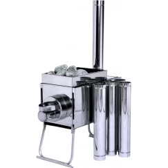 Печь-экономка Инвент большая со стационарными экранами 670х350х405 мм