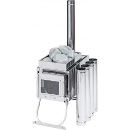 Печь-камин Инвент малая со стационарными экранами 440х280х340 мм