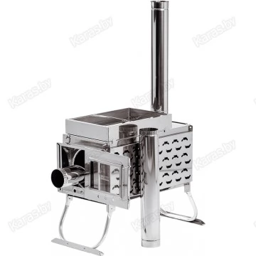 Печь-камин Инвент ПРО малая с экранами трансформерами 440х300х340 мм