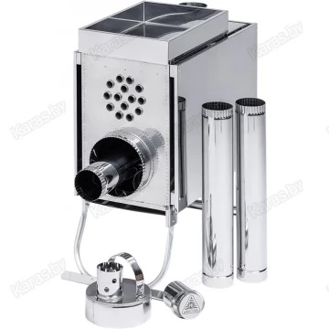 Печь Инвент средняя со встроенным теплообменником и вентилятором 740х310х490 мм