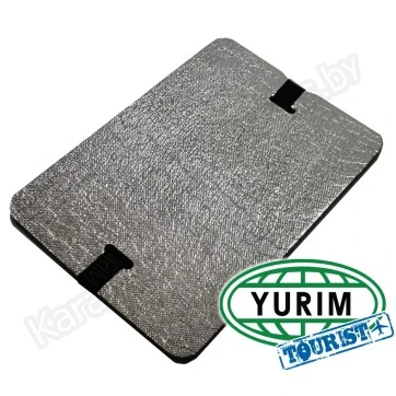 Сиденье туристическое Yurim 8192 с фольгой 350х240х19мм