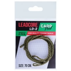 Лидкор с двумя петлями KDF Carp Prof LD-2 70 см (зеленый) (2 шт.)