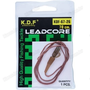 Лидкор с клипсами и быстросъемом KDF Carp Prof 67-26 70 см (1 шт.)