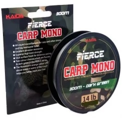 Леска монофильная Kaida Carp Mono Green 300 м