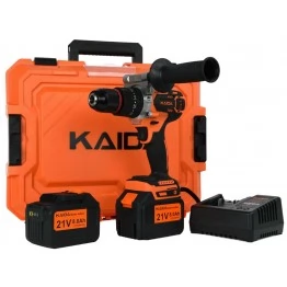 Шуруповерт-электробур Kaida 120 Нм, 21V, 2х8Ah