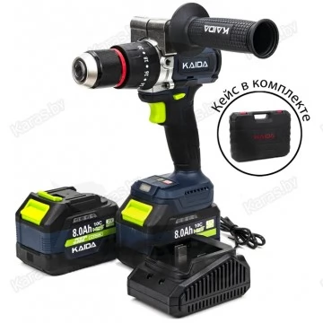 Шуруповерт-электробур Kaida BID-2 130 Нм, 21V, 2х8Ah