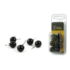 Груз чебурашка Akara "round black" 4-40г. с застёжкой (10 шт.)