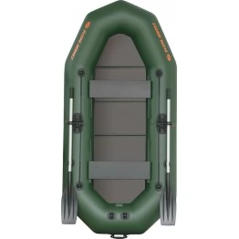 Надувная 2-местная ПВХ лодка Kolibri K-270T (пол-книжка)