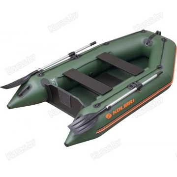 Надувная 2-местная ПВХ лодка Kolibri KM-280 (пол-книжка)