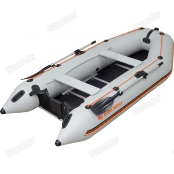Надувная 4-местная ПВХ лодка Kolibri KM-330D (фанерный пайол)