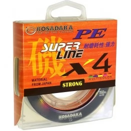 Леска плетёная Kosadaka Super Line PE X4 150 м